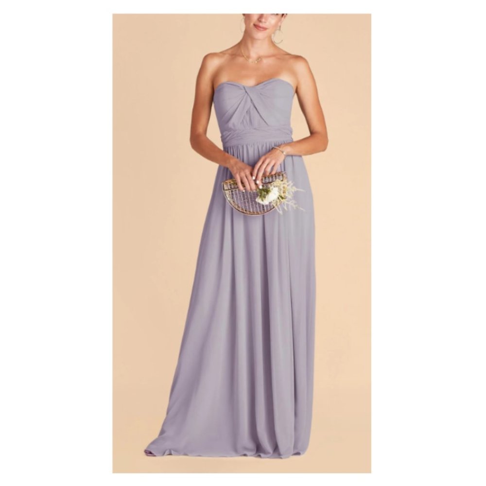 Birdy Grey Grace Convertible Chiffon Dress Lilac M